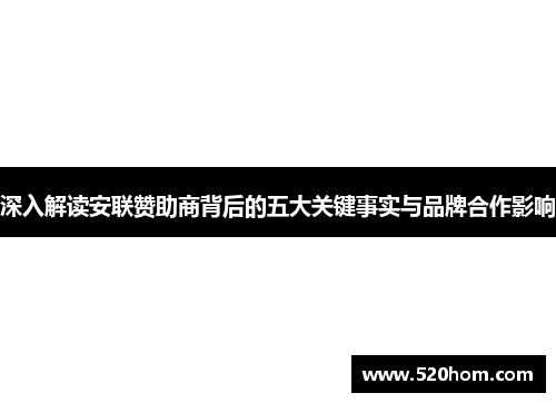 深入解读安联赞助商背后的五大关键事实与品牌合作影响 深入解读安联赞助商背后的五大关键事实与品牌合作影响